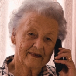 Older lady on phone