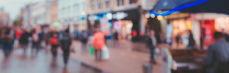 Blurred image of town centre