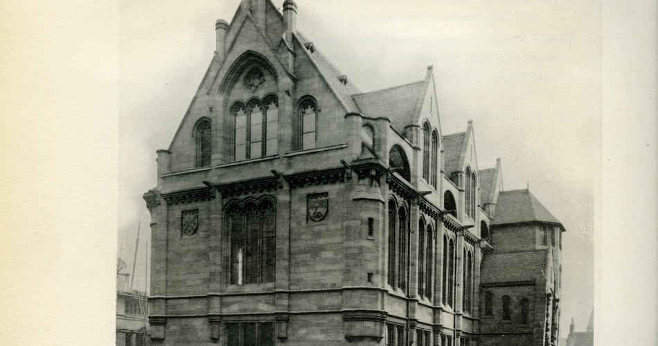 Old picture of the Christie Library.