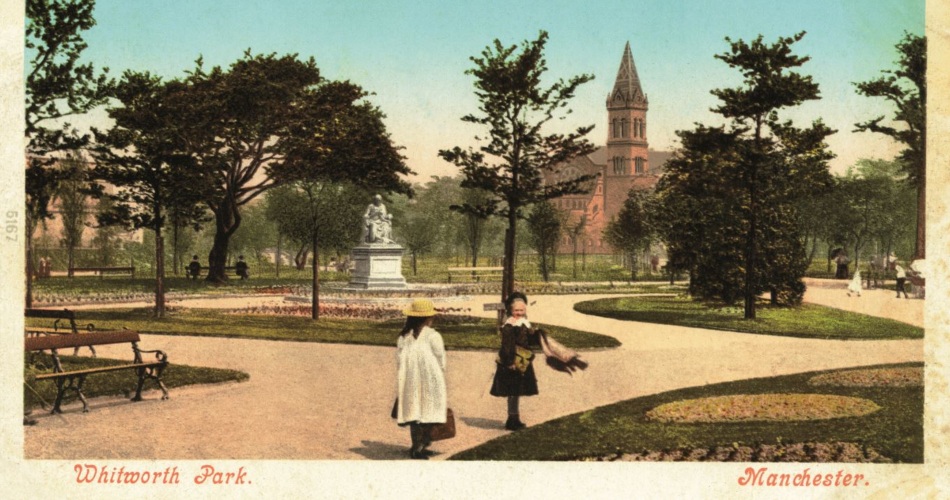 An old image of Whitworth Park.