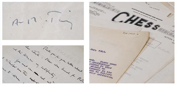 An arrangement of Alan Turing's letters